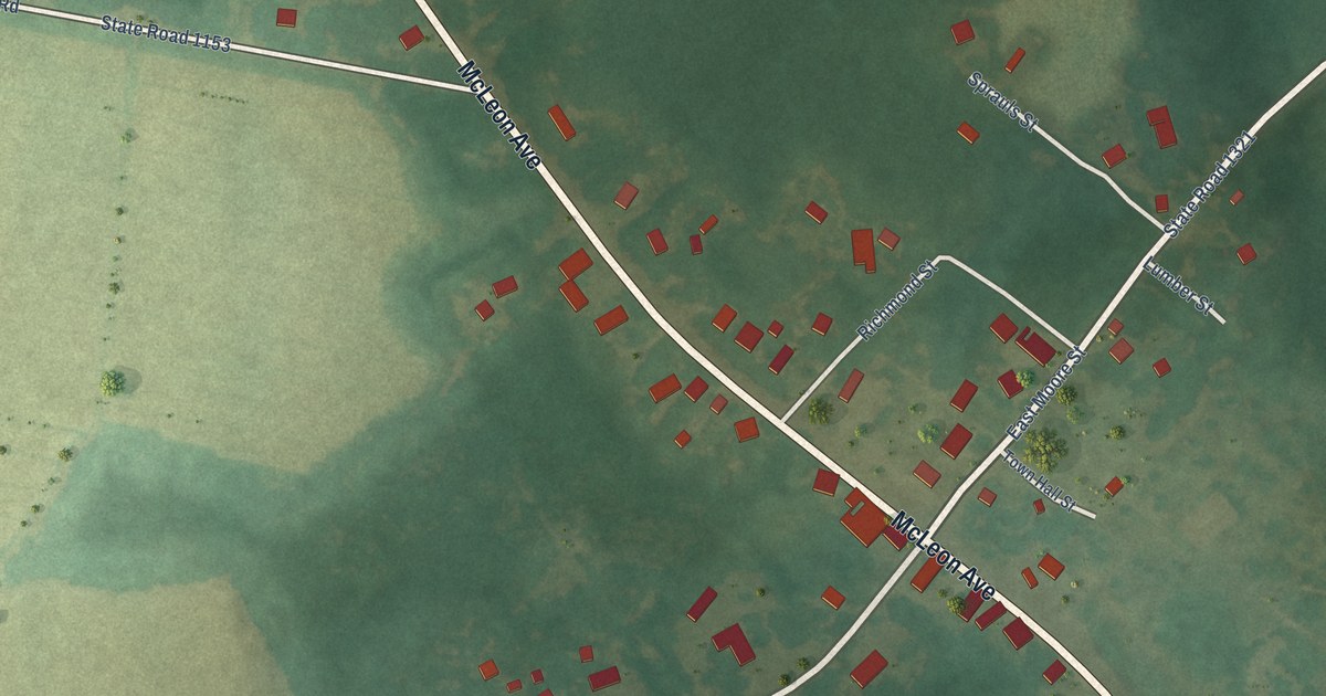 Map of Norman, North Carolina in 2026