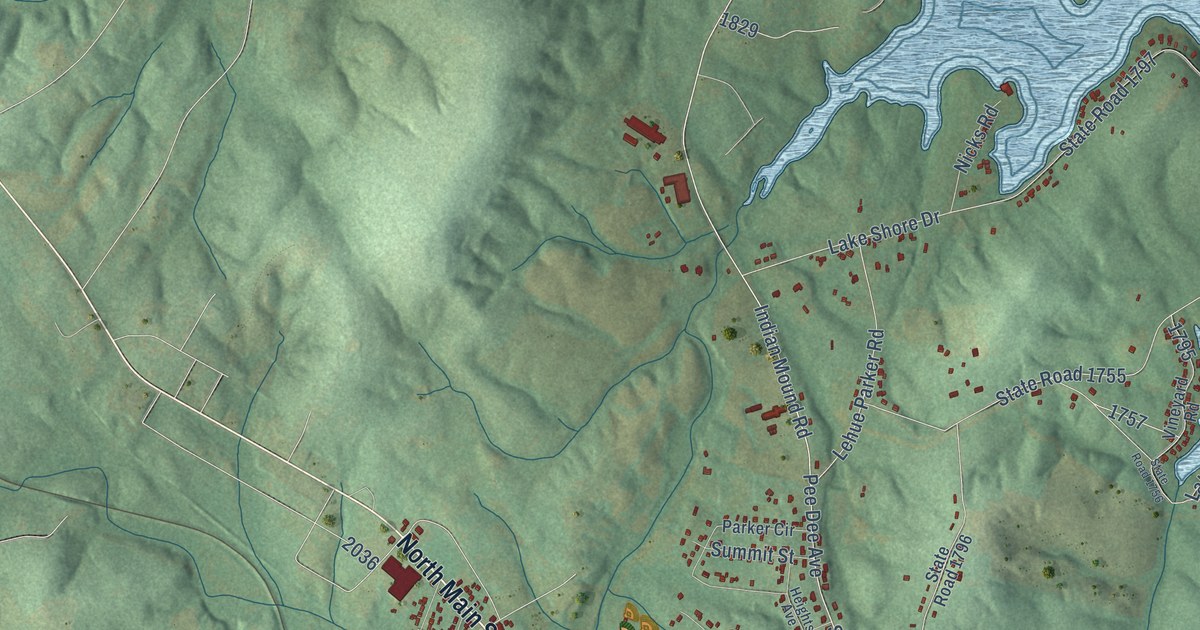 Map of Norwood, North Carolina in 2026