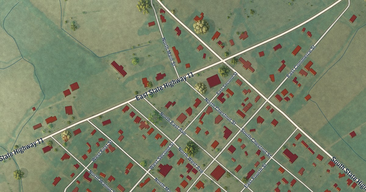 Map of Oak City, North Carolina in 2026