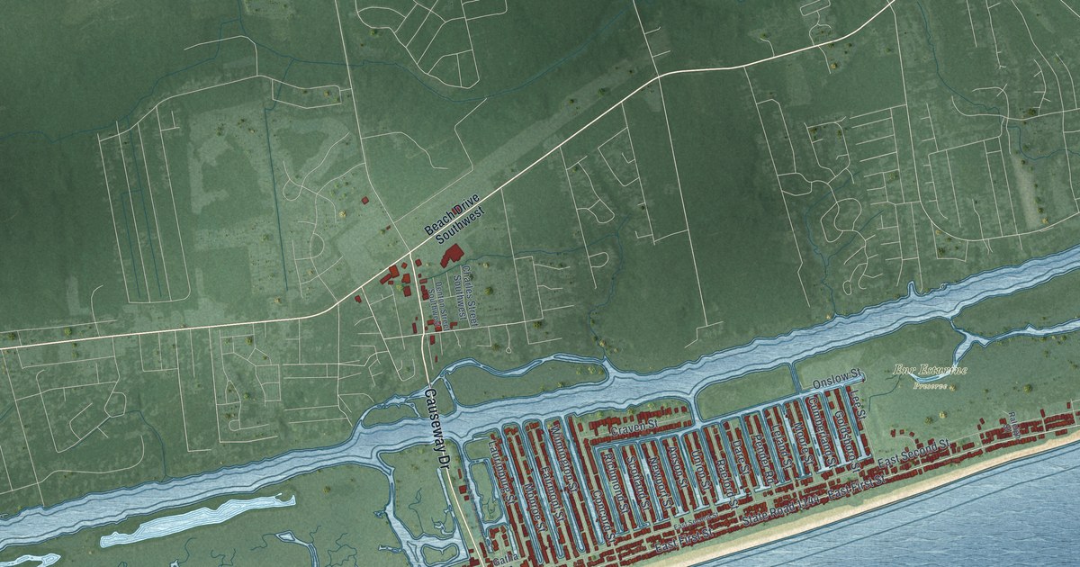 Map of Ocean Isle Beach, North Carolina in 2026