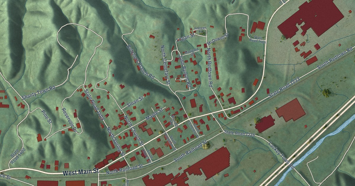 Map of Old Fort, North Carolina in 2026