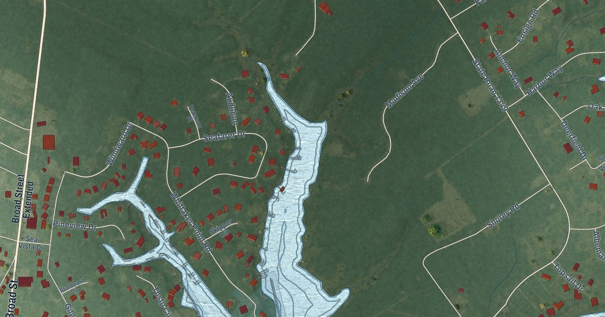 Map of Oriental, North Carolina in 2026