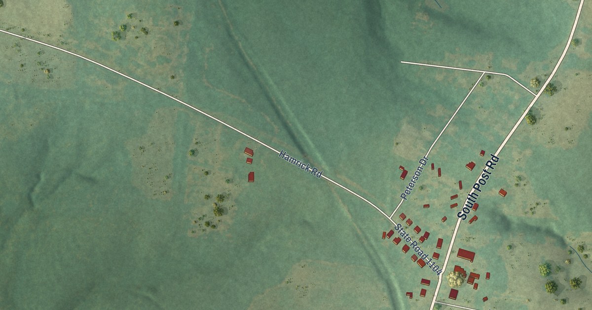 Map of Patterson Springs, North Carolina in 2026