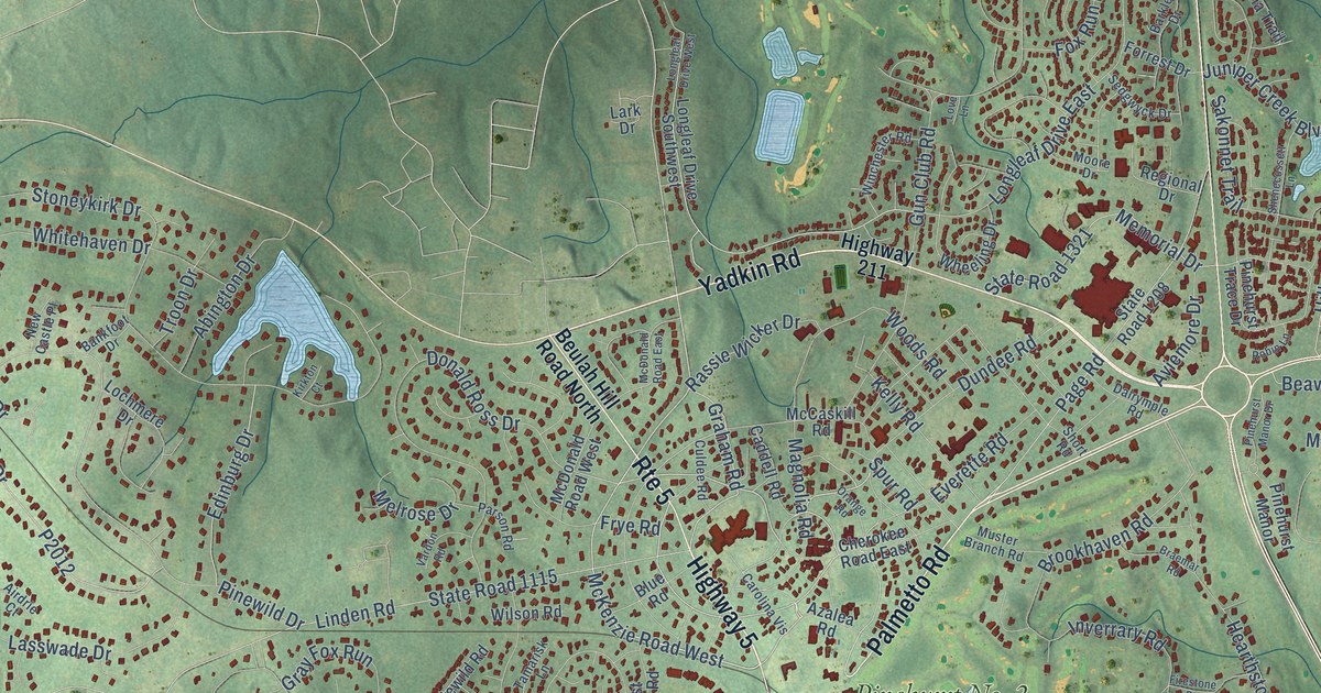 Map of Pinehurst, North Carolina in 2026