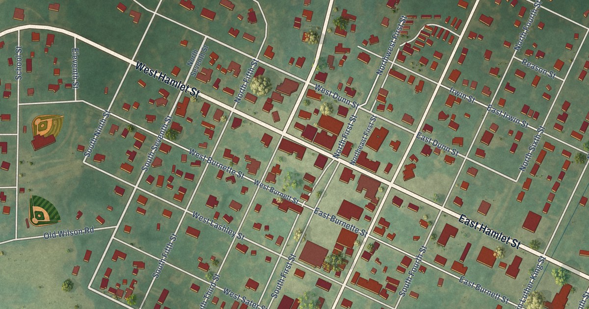 Map of Pinetops, North Carolina in 2026