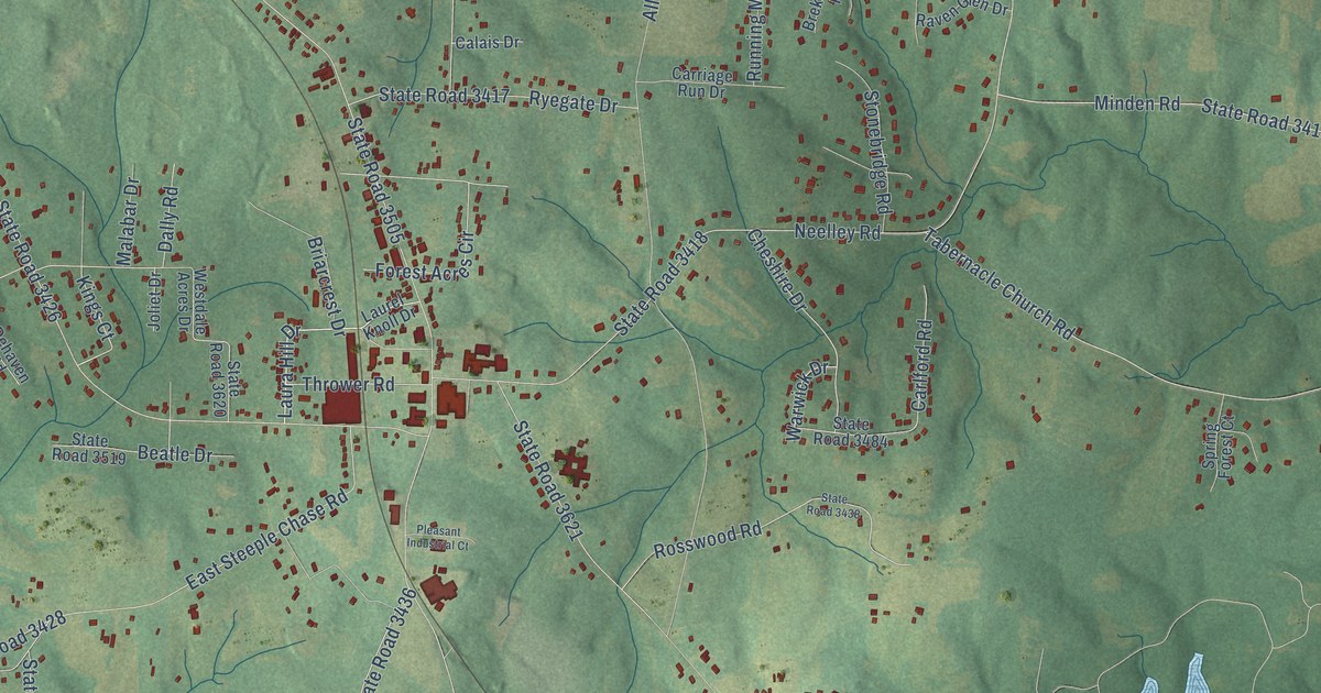 Map of Pleasant Garden, North Carolina in 2026