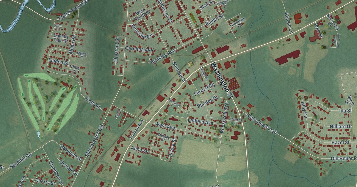 Map of Plymouth, North Carolina in 2026