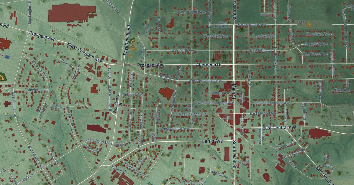 Map of Raeford, North Carolina in 2026