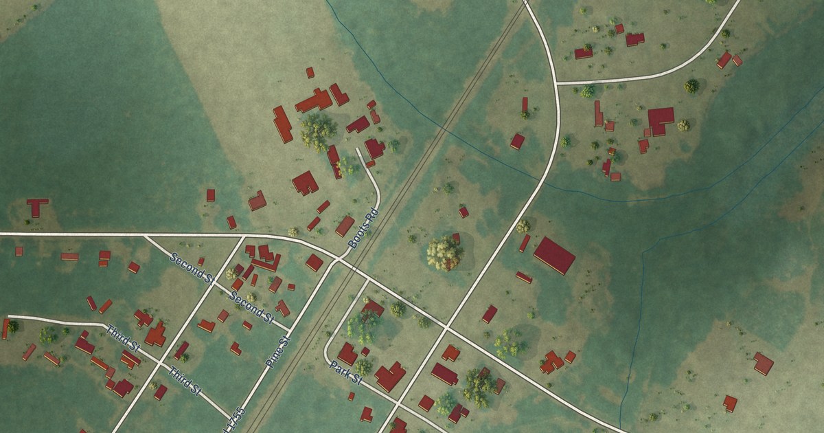 Map of Rennert, North Carolina in 2026