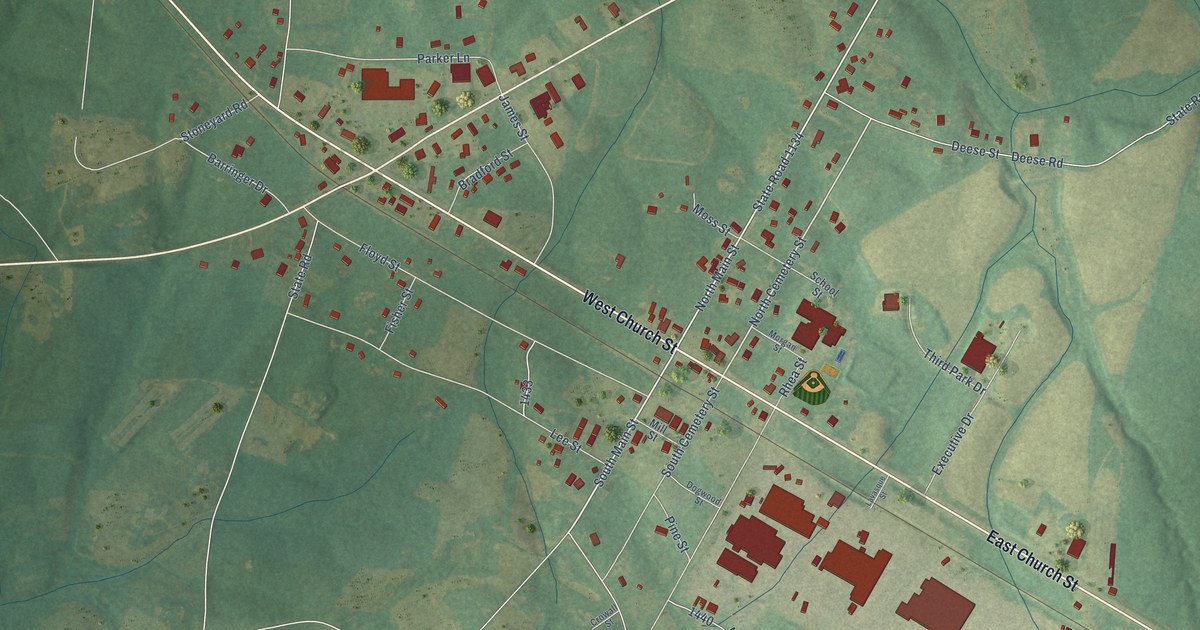 Map of Richfield, North Carolina in 2026