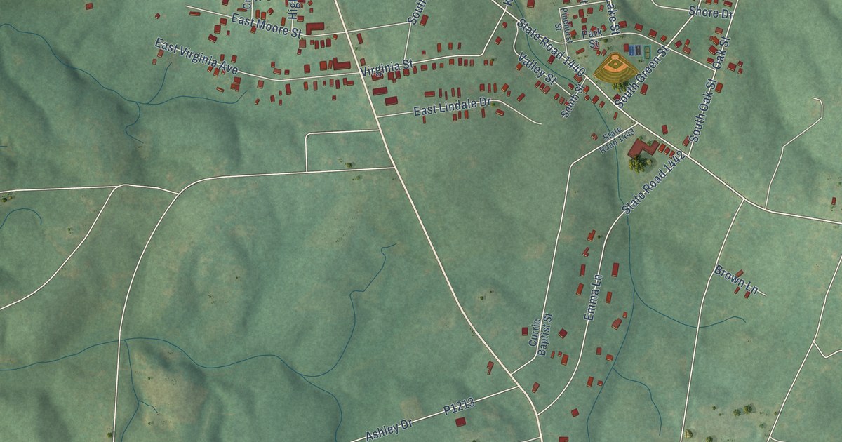 Map of Robbins, North Carolina in 2026