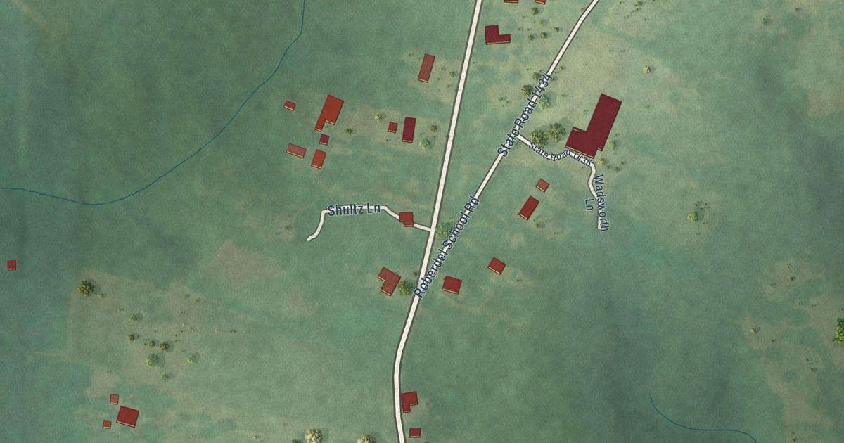 Map of Roberdel, North Carolina in 2026