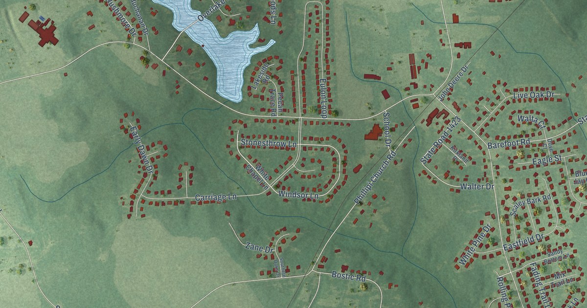 Map of Rockfish, North Carolina in 2026