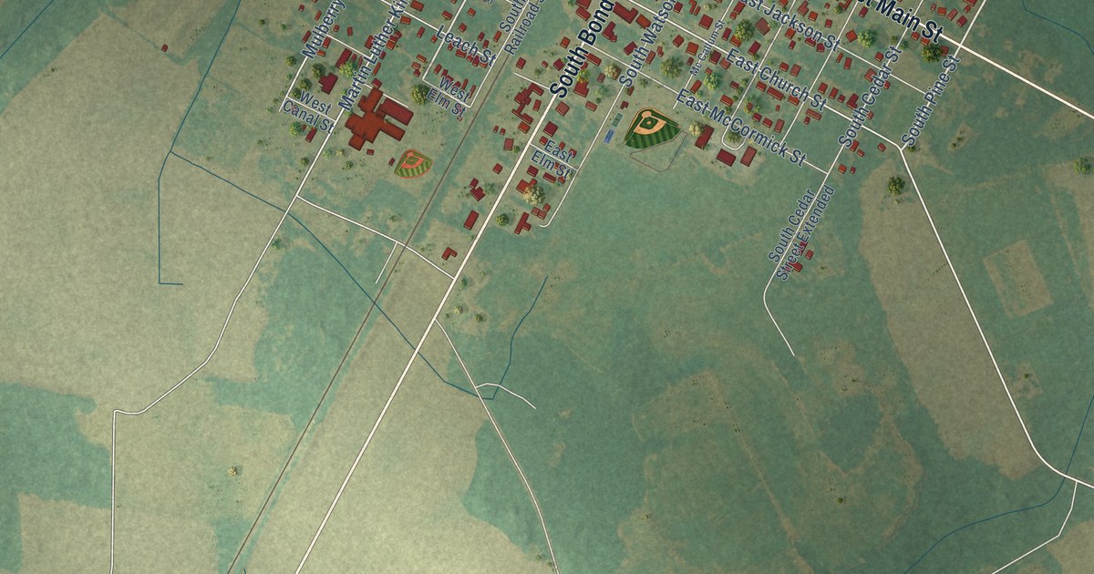 Map of Rowland, North Carolina in 2026