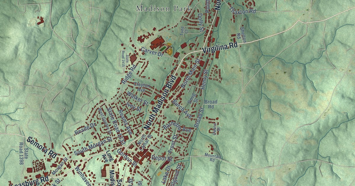 Map of Roxboro, North Carolina in 2026