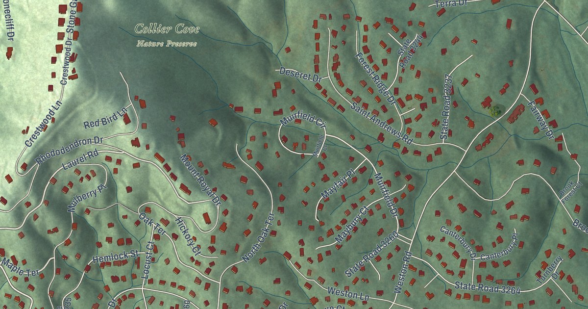 Map of Royal Pines, North Carolina in 2026