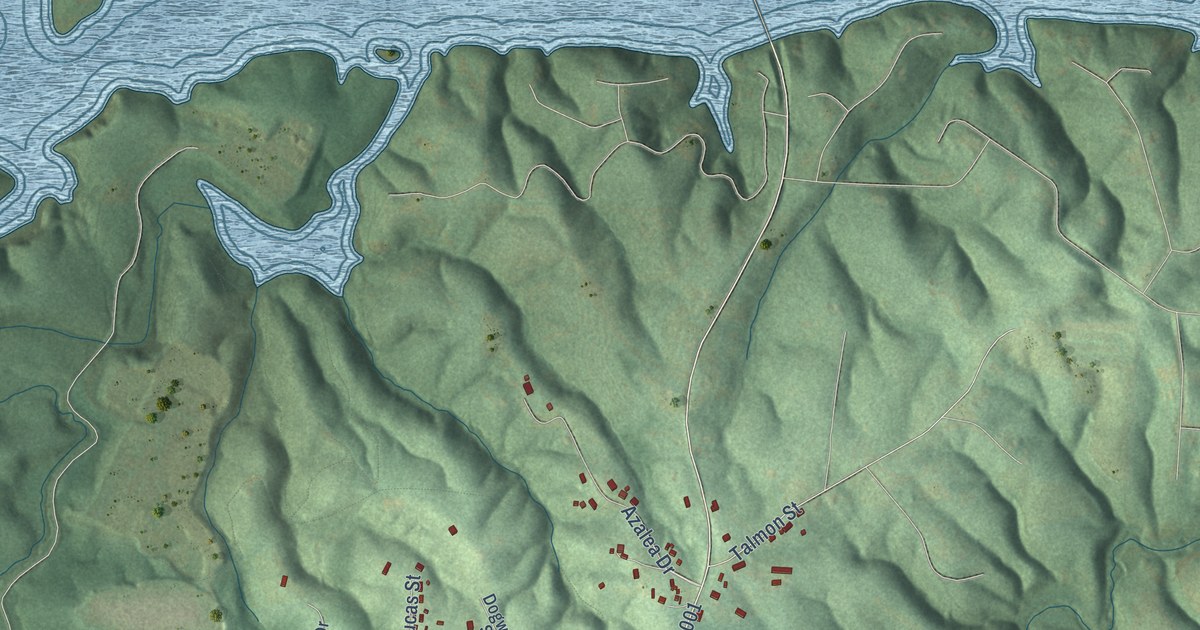Map of Rutherford College, North Carolina in 2026