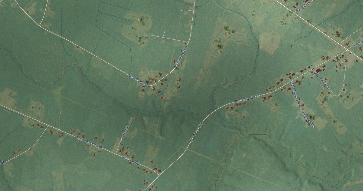 Map of Sandyfield, North Carolina in 2026