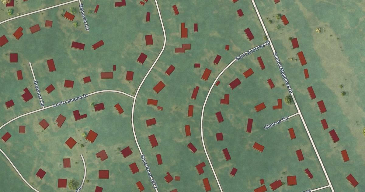 Map of Scotch Meadows, North Carolina in 2026