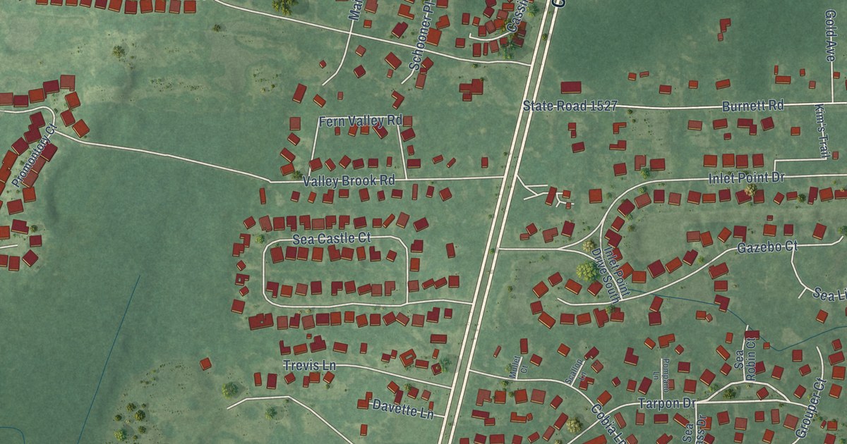 Map of Sea Breeze, North Carolina in 2026
