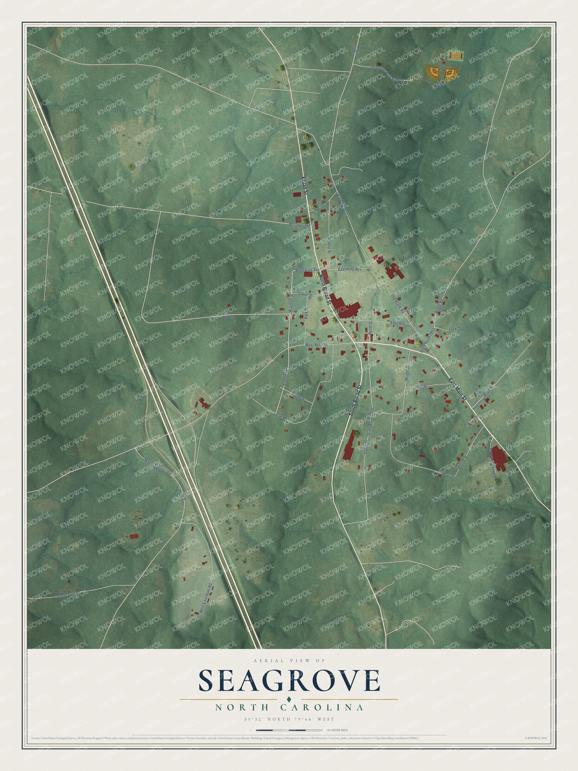 Watermarked full-map preview of Seagrove, North Carolina