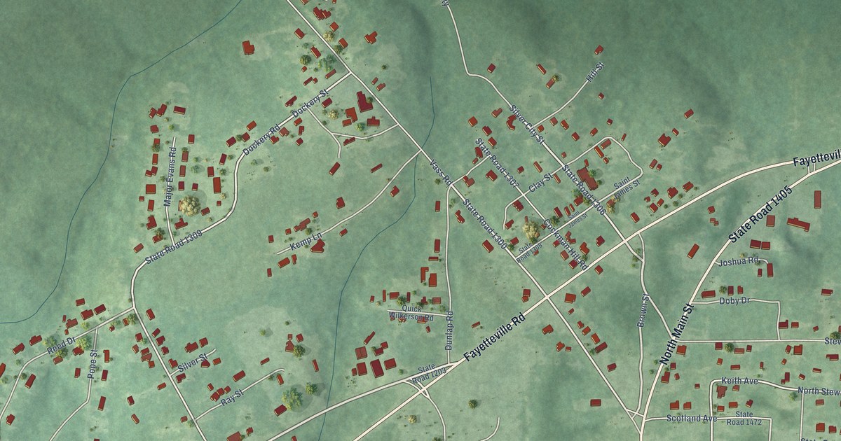 Map of Silver City, North Carolina in 2026