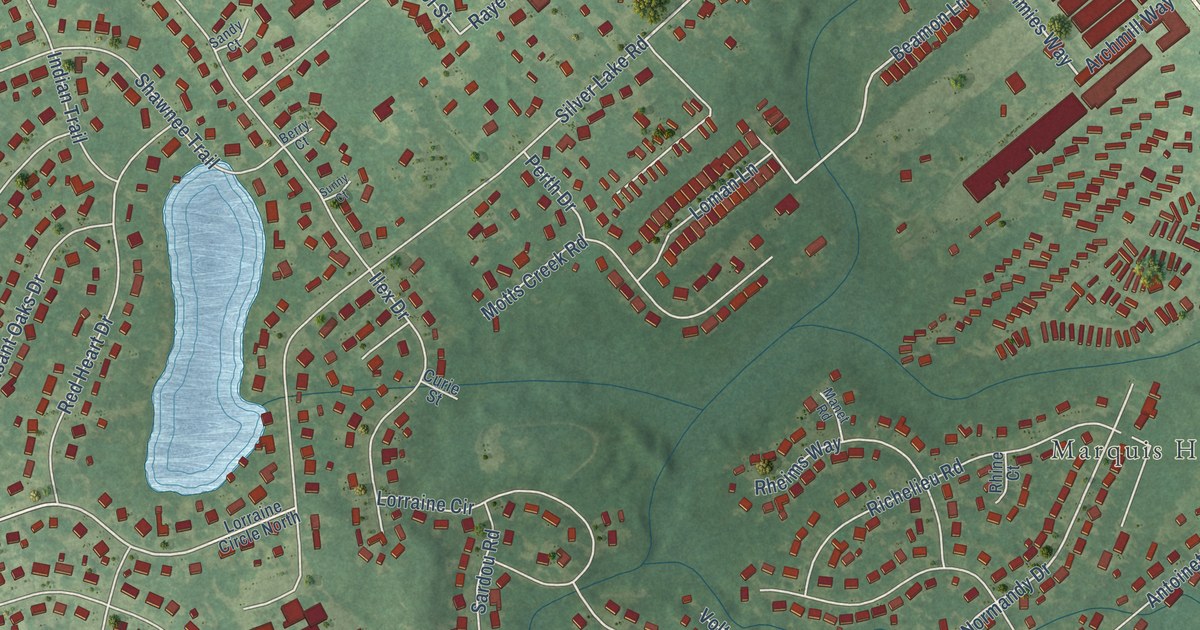 Map of Silver Lake, North Carolina in 2026