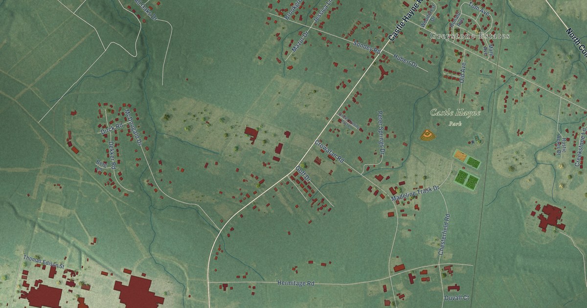 Map of Skippers Corner, North Carolina in 2026