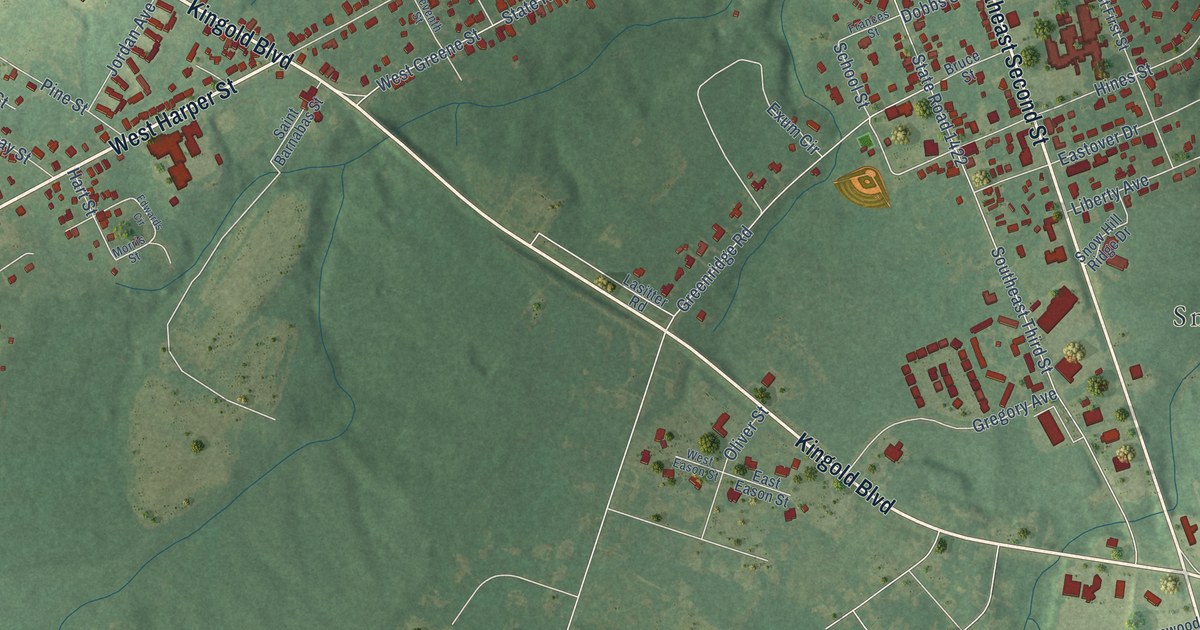 Map of Snow Hill, North Carolina in 2026