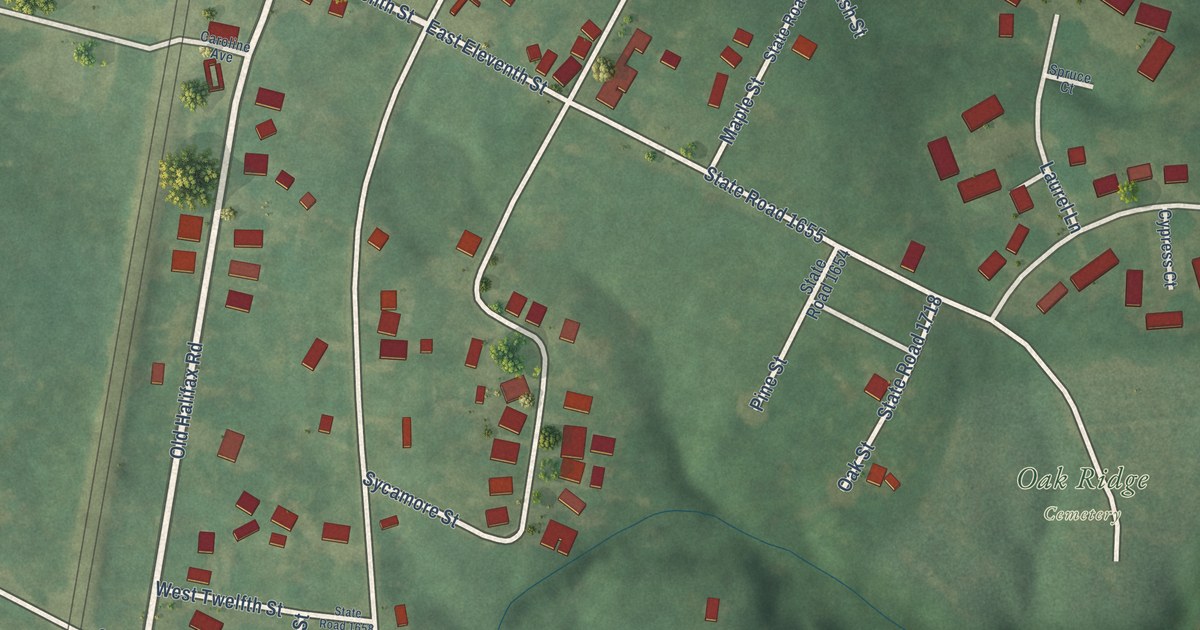Map of South Weldon, North Carolina in 2026