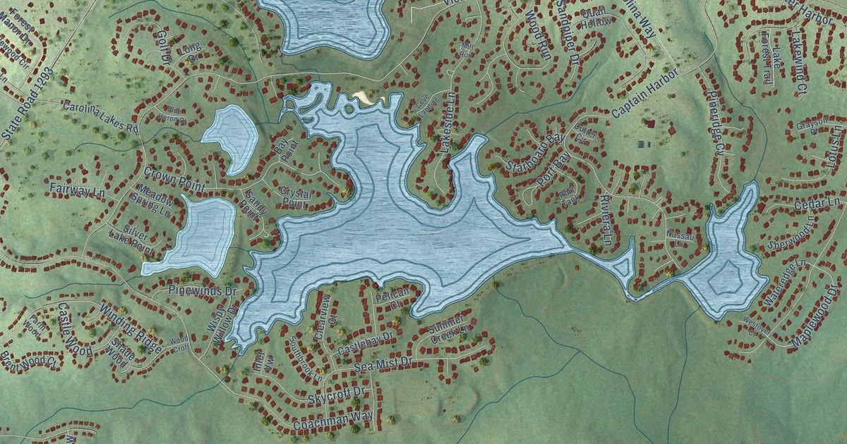 Map of Spout Springs, North Carolina in 2026