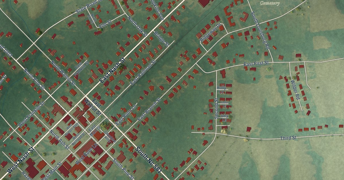 Map of Spring Hope, North Carolina in 2026