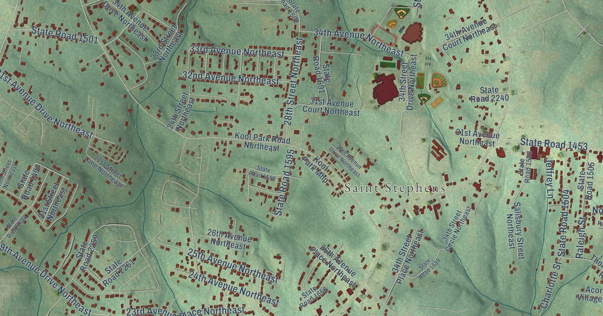 Map of St. Stephens, North Carolina in 2026