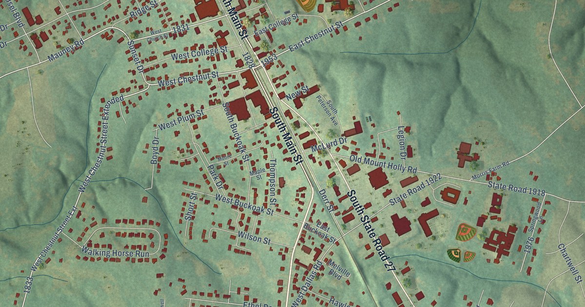 Map of Stanley, North Carolina in 2026