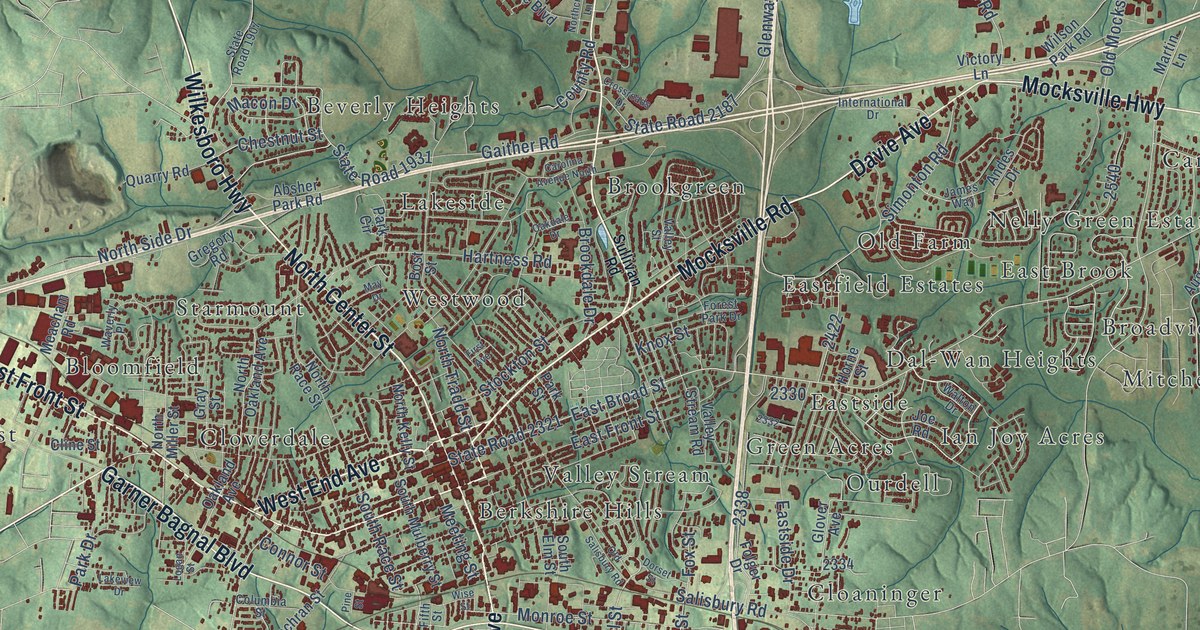 Map of Statesville, North Carolina in 2026
