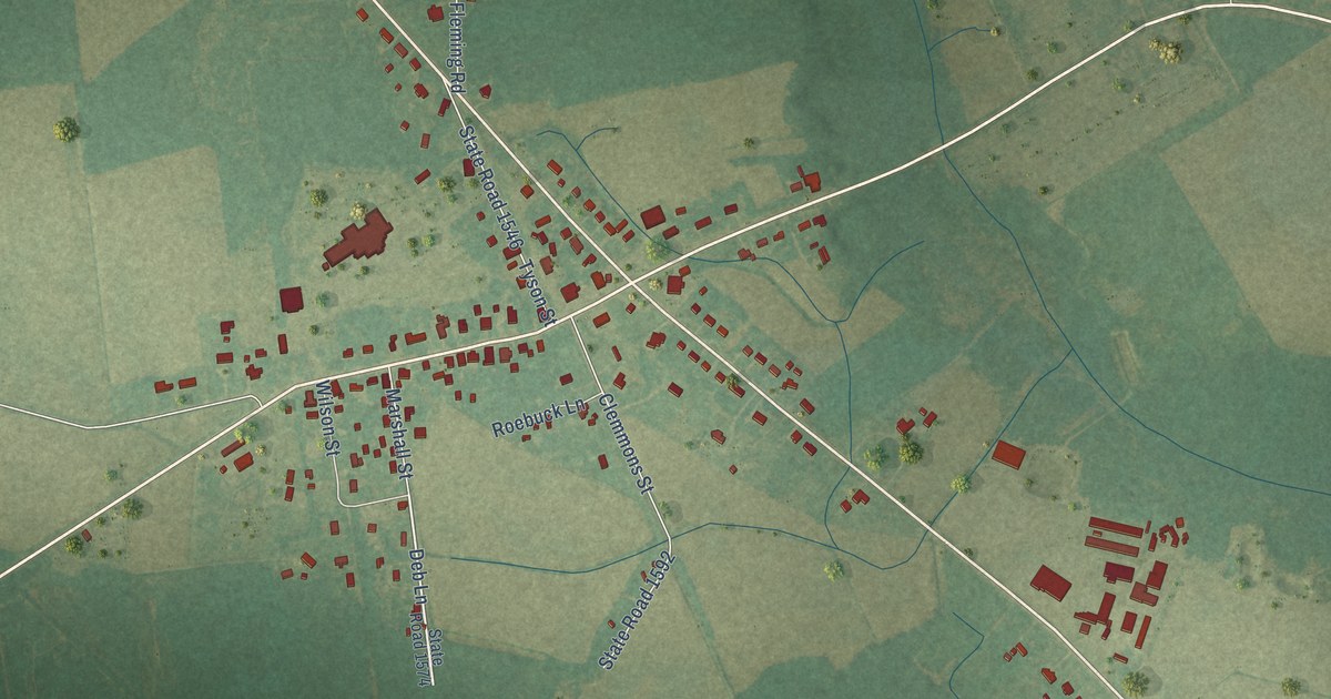Map of Stokes, North Carolina in 2026