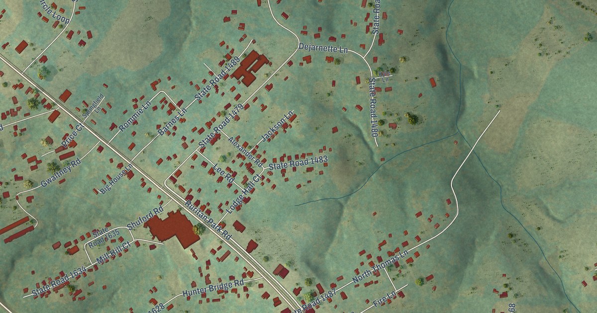 Map of Stony Point, North Carolina in 2026