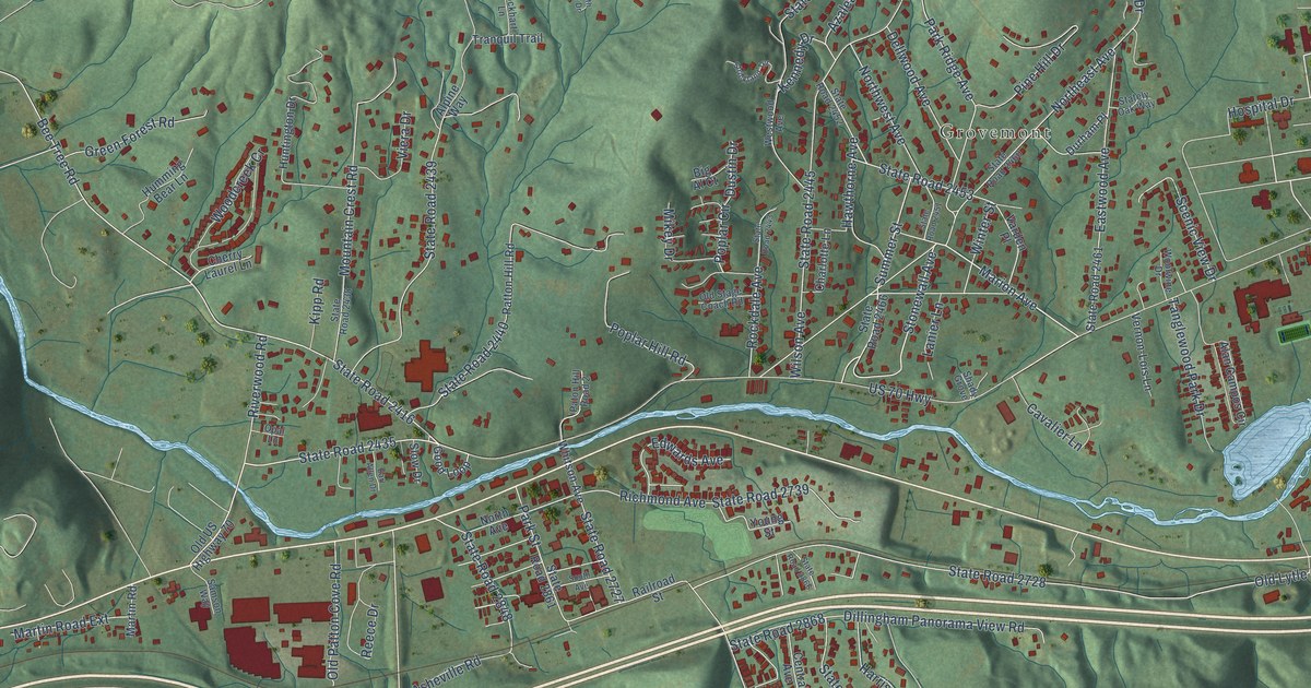 Map of Swannanoa, North Carolina in 2026