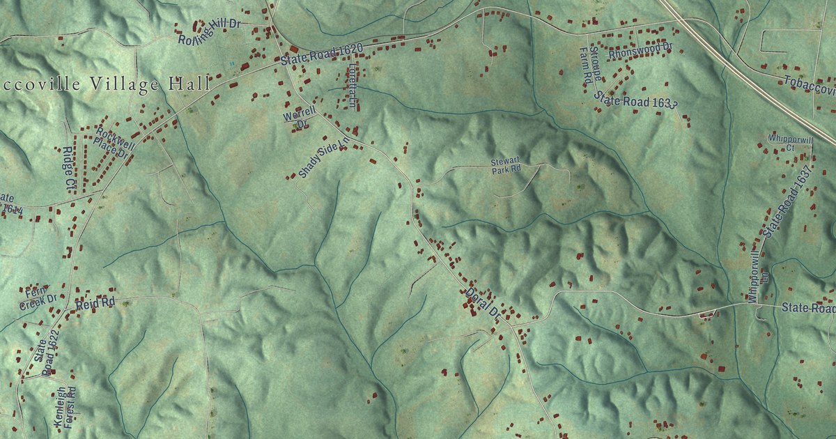 Map of Tobaccoville, North Carolina in 2026