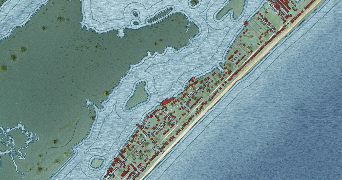 Map of Topsail Beach, North Carolina in 2026