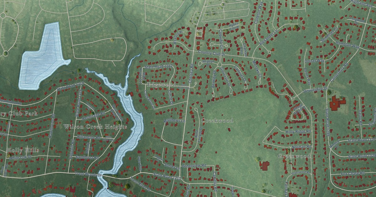 Map of Trent Woods, North Carolina in 2026