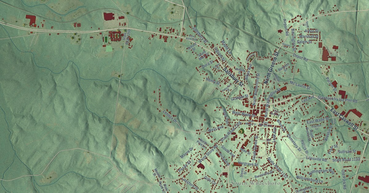 Map of Wadesboro, North Carolina in 2026