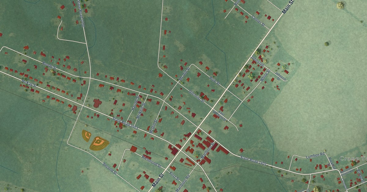 Map of Wagram, North Carolina in 2026