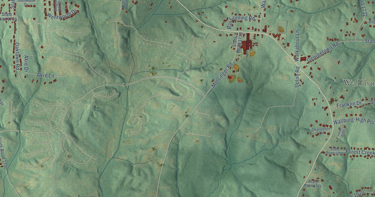 Map of Wallburg, North Carolina in 2026
