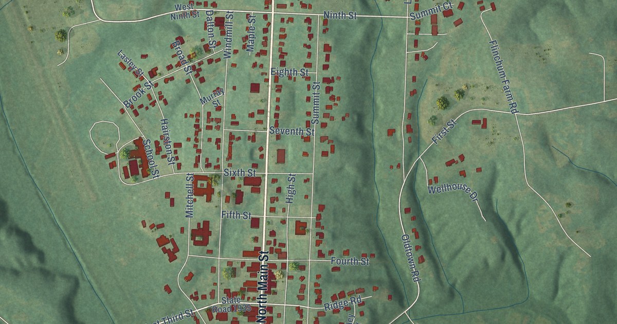 Map of Walnut Cove, North Carolina in 2026
