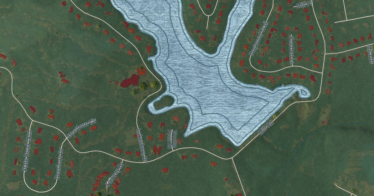 Map of Walnut Creek, North Carolina in 2026