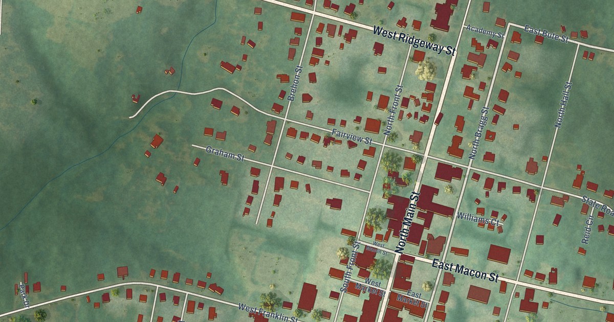 Map of Warrenton, North Carolina in 2026