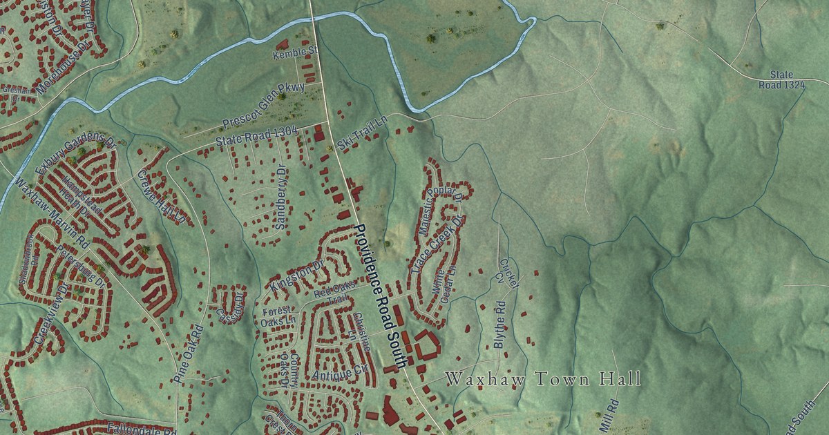 Map of Waxhaw, North Carolina in 2026