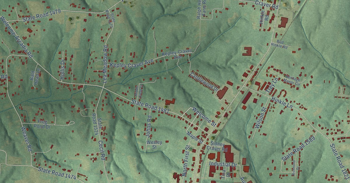 Map of Welcome, North Carolina in 2026
