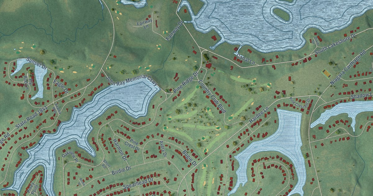 Map of Whispering Pines, North Carolina in 2026